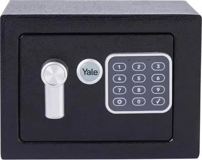 Obrázok produktu pre Elektronická bezpečnostná schránka Yale YSV/170/DB2, kompaktná, objem 3,8 litra, rozmer 170x230x170 mm, programovateľný zámok