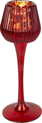 Obrázok produktu pre Kerzenhalter rot - ca. 21 cm