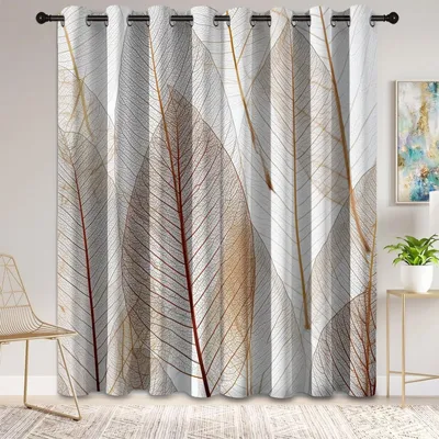 Productafbeelding van Botanisch Minimalistische Verduisteringsgordijnen 175 x 140 cm
