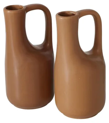 Produktbild von Boltze Gruppe Mirosa Vase braun 18,2cm sortiert (1 Stück)