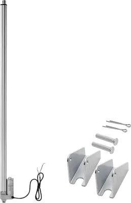 Immagine prodotto di SucceBuy Attuatore lineare 12 V, motore impermeabile IP65 da 1016 mm, attuatore lineare 3000 N, attuatori lineari 5 mm/s con staffe per inseguitori solari, macchine e apriporta