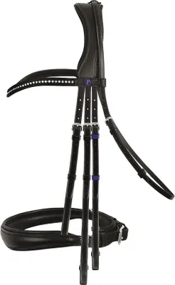 Immagine prodotto di Passier PASSIERBLU Briglia doppia sogno nero/acciaio inox Warmblood Extra