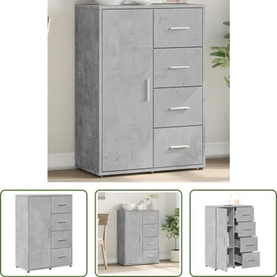 Produktbild von The Living Store Sideboard Betongrau 60x31x84 cm Holzwerkstoff