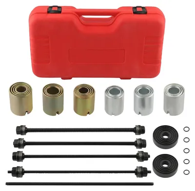 Immagine prodotto di Kit universale di utensili - Set di presse e estrattori - 26 pezzi - Per cuscinetti, boccole e guarnizioni - Adatto per autovetture e furgoni