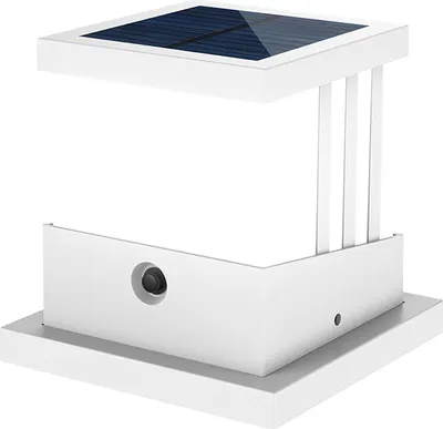 Zdjęcie produktu dla Solarne oświetlenie słupka 3 temperatury barwowe IP65 wodoodporne ogrodzenie LED na zewnątrz białe