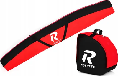 Image de Set sac à chaussures de ski + sac à skis Set de ski Codura 9000 180cm ; rouge, noir