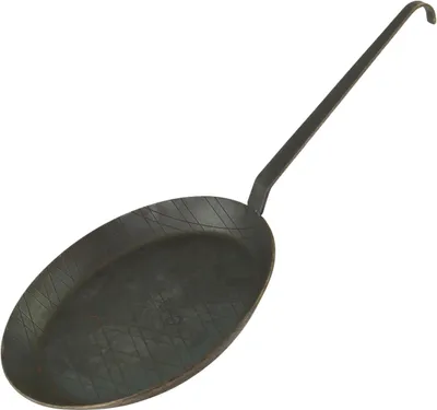 Produktbild von Schmiedeeiserne Brat- und Servierpfanne 1 Stück Ø 24 cm mit Hakenstiel