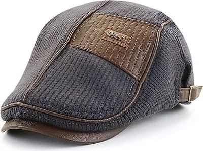 Zdjęcie produktu dla Stylowy beret męski Nixon - Siwy | Modny dodatek na każdą okazję KP26034