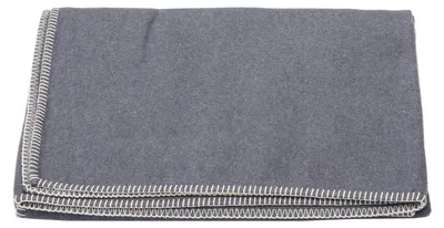 Produktbild von Kuscheldecke Baumwolle 140x200 cm weich Zierstich Filz Mélé Decke