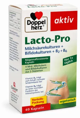 Zdjęcie produktu dla Kapsułki Double Heart Lacto-Pro 60 kapsułek