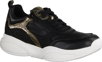 Produktbild von Xsensible SWX19 Damen Halbschuhe Abrollschuh B, Stretchleder - Damenschuhe Bequeme Schnürschuhe, Schwarz, leder (stretch)