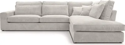 Produktbild von FEDVE Sofa Big Sofa Ecksofa Monica L- Form Funktionssofa Wohnlandschaft Design Couch Rechts