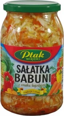 Imagen del producto de Ptak, Ensalada para el almuerzo, Babuni, Sabor suave, 880 ml