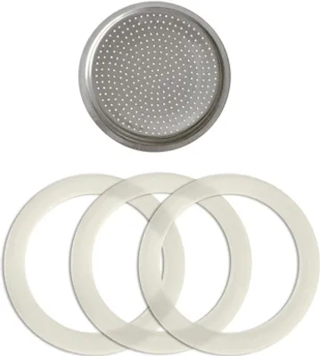 Produktbild von KARL KRÜGER Ersatzteilset Espressokocher 9 Tassen 1Filter und 3 Ringe 4teilig