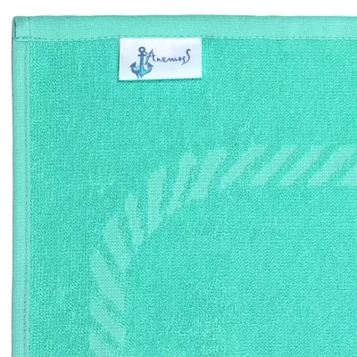 Produktbild von Anemoss Strandhandtuch 70x140 cm – schnelltrocknend & saugfähig, 100% Baumwolle, Mintgrün – ideal für Strand, Sauna & Sport