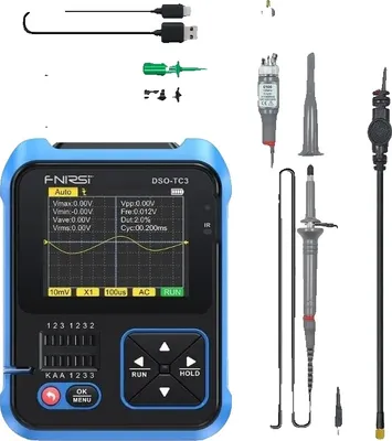 Obrázek produktu pro Přenosný digitální osciloskop, multifunkční tester součástek, vylepšený generátor signálu, volitelný DSO-TC3