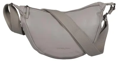 Produktbild von Handtasche Damen Moon Bag Tasche Moonbag Umhängetasche Crossbody handbag echtes Leder Daniel Ray Portaugusta 16.1595 59 Hellgrau (light grey) + Etui