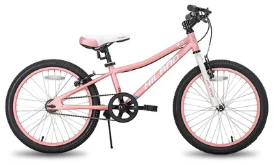 Image de Vélo enfant 50 cm - VTT pour garçons et filles - Monovitesse - Deux freins à main - Béquille - Rose - À partir de 14 ans