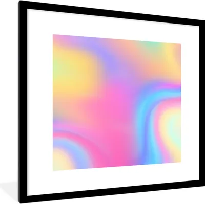 Produktbild von MuchoWow® MuchoWow® Gerahmtes Poster Vage Farben 40x40 cm - Poster mit zchwarzem Bilderrahmen - Poster - Plakat im Rahmen