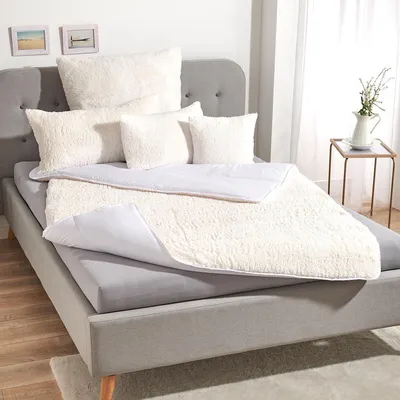 Produktbild von Traumschlaf Teddy-Flausch Komfortdecke, auch ohne Bettwäsche nutzbar 200x220 cm