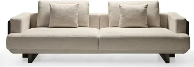Immagine prodotto di Divano moderno a 3 posti in tessuto beige