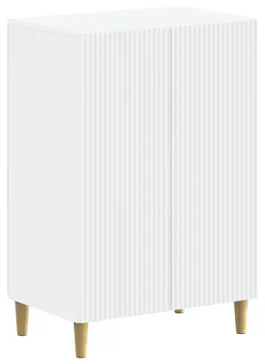 Image de vidaXL Armoire à chaussures ARNHEM, 59,5 x 39,5 x 90 cm, panneau de fibres de bois, blanc