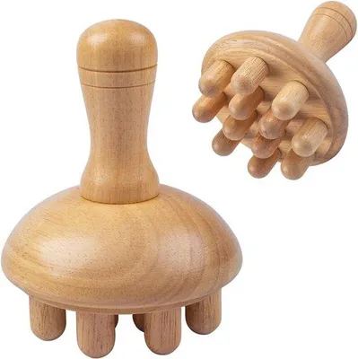 Produktbild von Famanu Massagegerät aus Holz - Ergonomisches Design für Körperformung und Entspannung