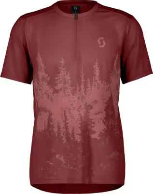 Obrázok produktu pre SCOTT Kurzarm Fahrradtrikot - TRAIL FLOW ZIP W - Rot S