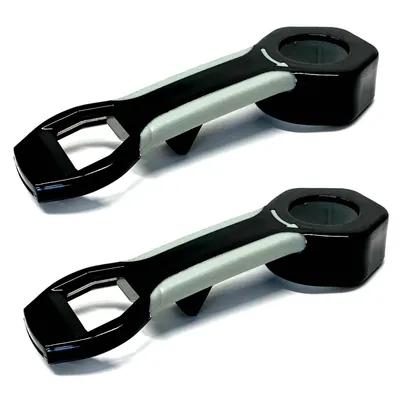 Produktbild von 2er Set 4in1 Universalöffner Universal Multiöffner Deckelöffner Glasöffner Flaschenöffner Vielzwecköffner Kunststoff