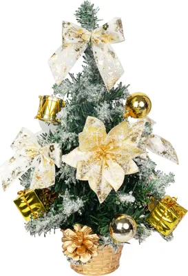 Produktbild von Weihnachtsbaum MagicHome Weihnachten, geschmückt, gold, 30 cm