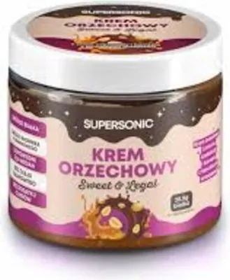 Produktbild von Nutty Protein Cream Schokolade und Karamell mit Nüssen Supersonic 160g