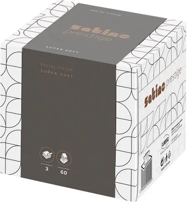 Produktbild von Satino by wepa Kosmetiktücherbox prestige, 30x 60 Tücher