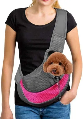Produktbild von Hundetransporttas, atmendes Mesh-Modell, Schlauchgröße, für Hunde, Welpen und Katzen