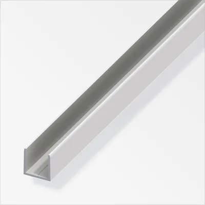 Produktbild von alfer clampline-U-Profil 1 m, 15.9 x 18 x 1.5 mm Aluminium eloxiert silber
