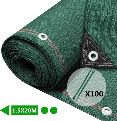 Zdjęcie produktu dla VOUNOT® Siatka ogrodzeniowa 1,5×20 m, siatka ochronna 230 g/m² HDPE, zielona