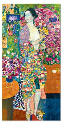 Image de Giallobus - Le danceur - Gustav Klimt - 70L x 140l cm - Tableau - Verre acrylique