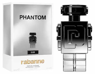 Productafbeelding van Rabanne Phantom Elixir Parfum Intense, mannenparfum, 150 ml, navulflacon, geur: zee, oud, vanille