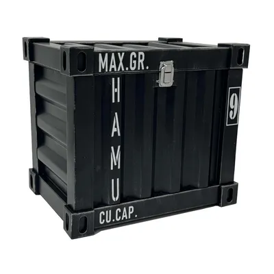 Produktbild von Truhe im Container Design 26 * 20 * 20 cm in Schwarz
