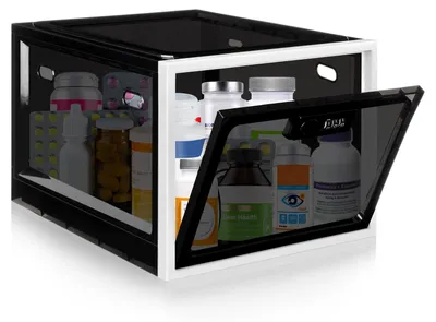 Afsluitbare Box, transparent, 12,6 L, Kunststoff, mit Zahlenschloss