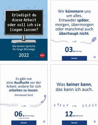 Immagine prodotto di Die besten Sprüche für Bürotage 2022 - Tagesabreißkalender