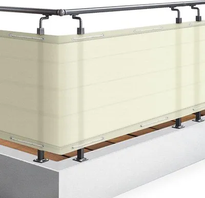 Immagine prodotto di Vetrata per balcone Opaal 90x500 cm - Beige Scherm con protezione UV e vetri resistenti