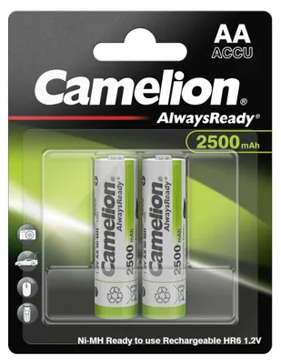 Obrázek produktu pro CAMELION NiMH-Mignon-Akku AlwaysReady, 2500 mAh, 2 Stück