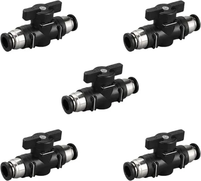 Obrázek produktu pro Sada 5 pneumatických spojek, 8 mm, s rychlospojkou, pro vzduchové hadičky