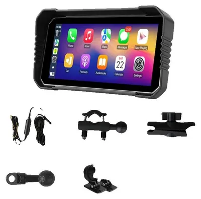 Productafbeelding van Motorfietsdashcam, Draadloze connectiviteit, Dubbel camerasysteem, Motorfietsdashcam, Geen