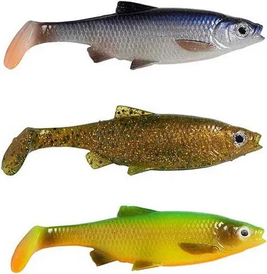 Produktbild von Savage Gear LB Roach Paddle Tail Gummifisch, Farbe:Muddy Roach, Länge / Gewicht:12.5cm / 22g