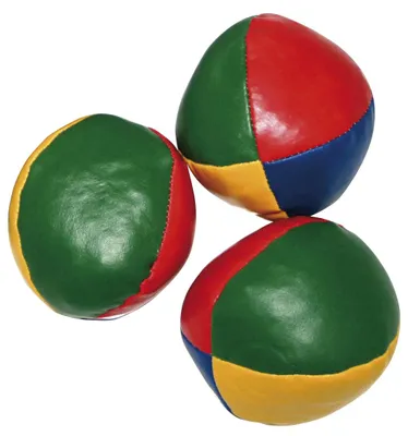 Produktbild von EDUPLAY 170-009 Jonglierbälle aus Kunstleder, Ø ca. 5,5 cm, bunt (3er Pack)
