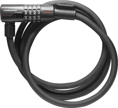 Produktbild von Trelock Zahlen-Kabelschloss Trel.110cm, Ø12mm KS 312/110/12,mit Vario-Halter ZK 234, schwarz
