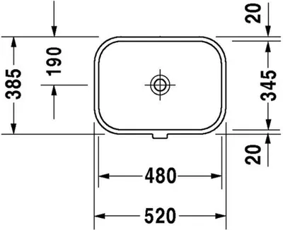 Produktbild von Duravit Duravit Einbauwaschtisch HAPPY D. m ÜL o HLB 480x345mm o HL we WG