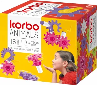 Productafbeelding van Bouwstenen Dieren, 18 stuks / Korbo