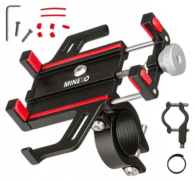 Produktbild von Minexo Aluminium Handyhalterung für Fahrrad, Roller, Motorrad